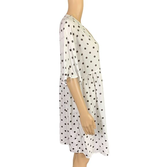 ASOS Womens Shirt Dress Maternity Nursing Polka Dot Button Down Relaxed Fit Sz 8 - Picture 6 of 11